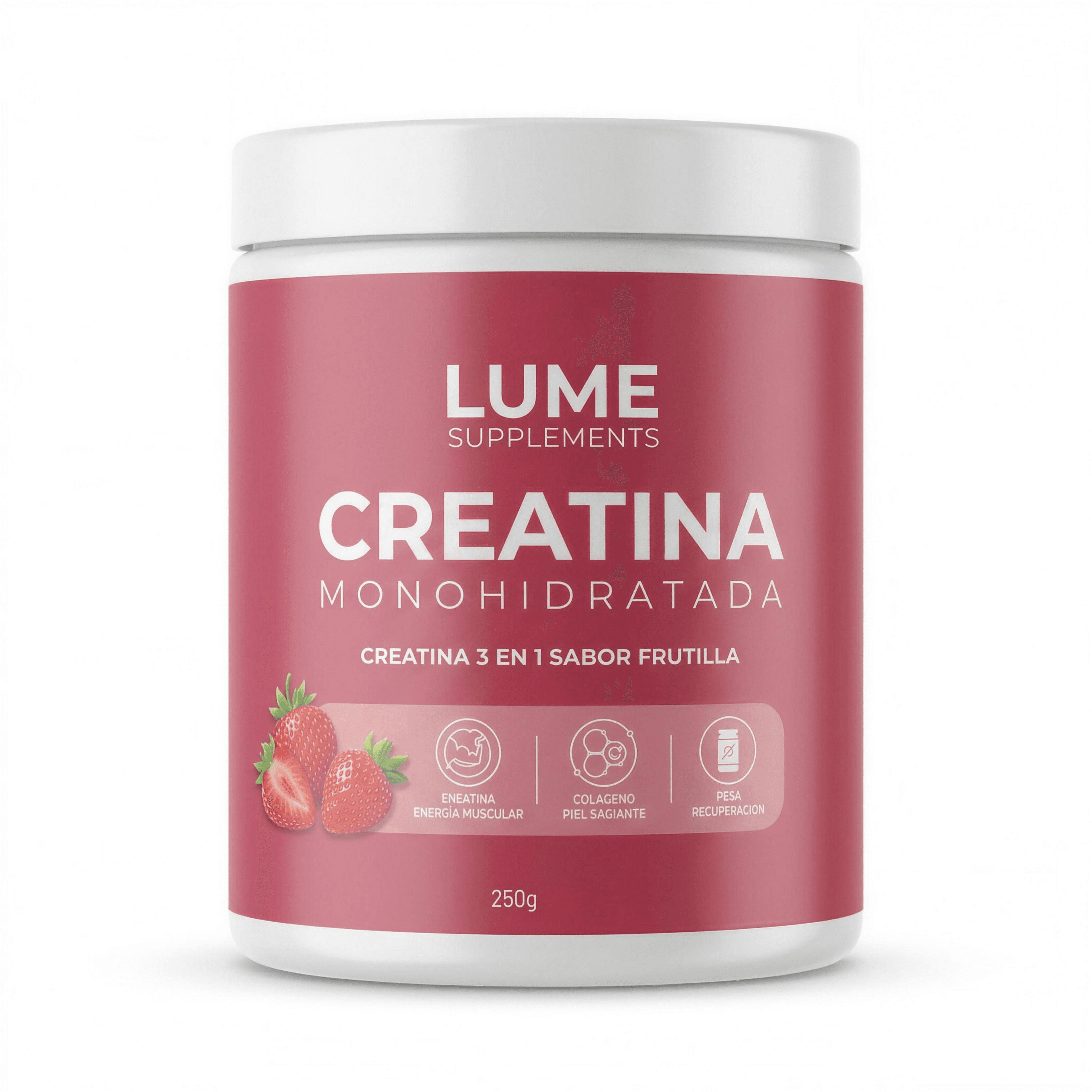 LUME Creatina + Colágeno 3 en 1 · 250g — 1